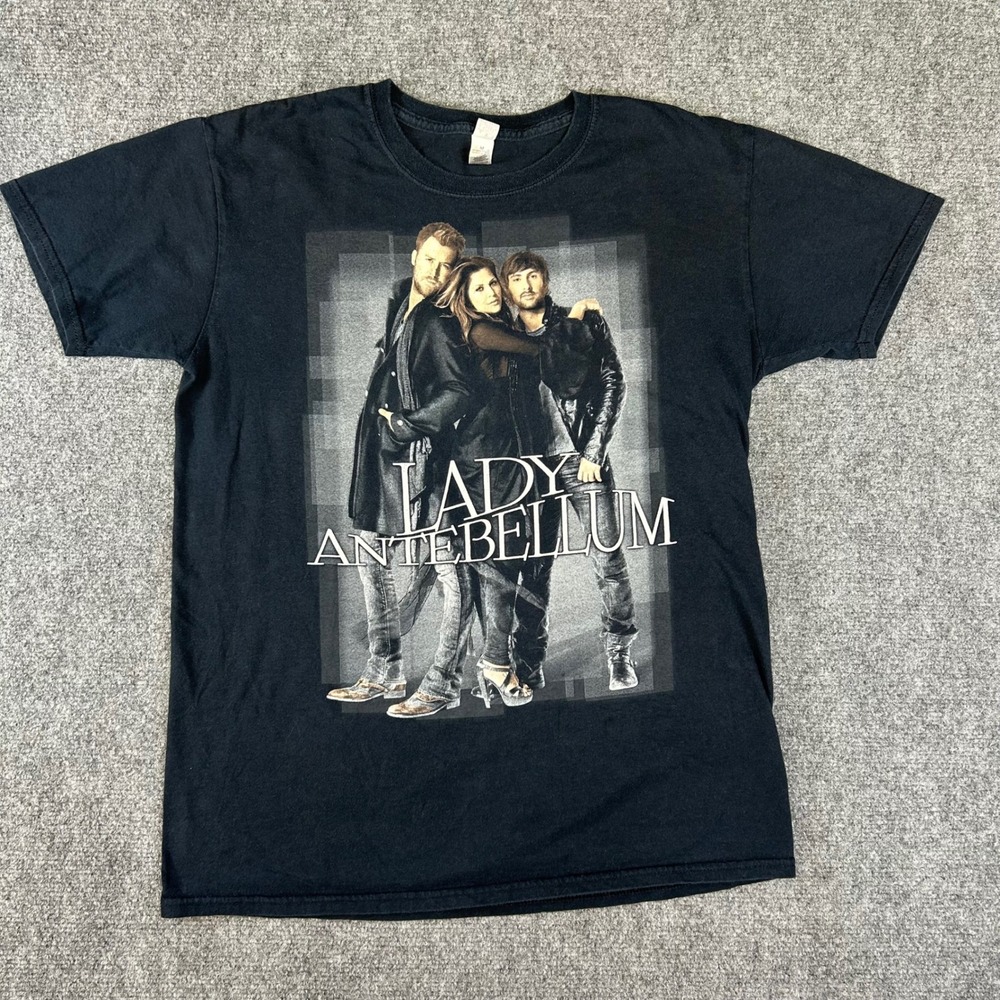 Lady Antebellum Need You Now Tour T Shirt Mens Medium Black Band Graphic Tee